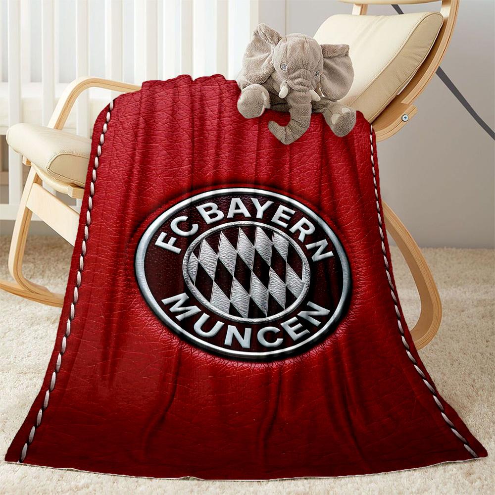 Bayern Munich Blanket Ultra-Soft Suitable for Office Seaside Chair for All Occasions Digital Print Ideal Gift for Friends Family Couples Picnic