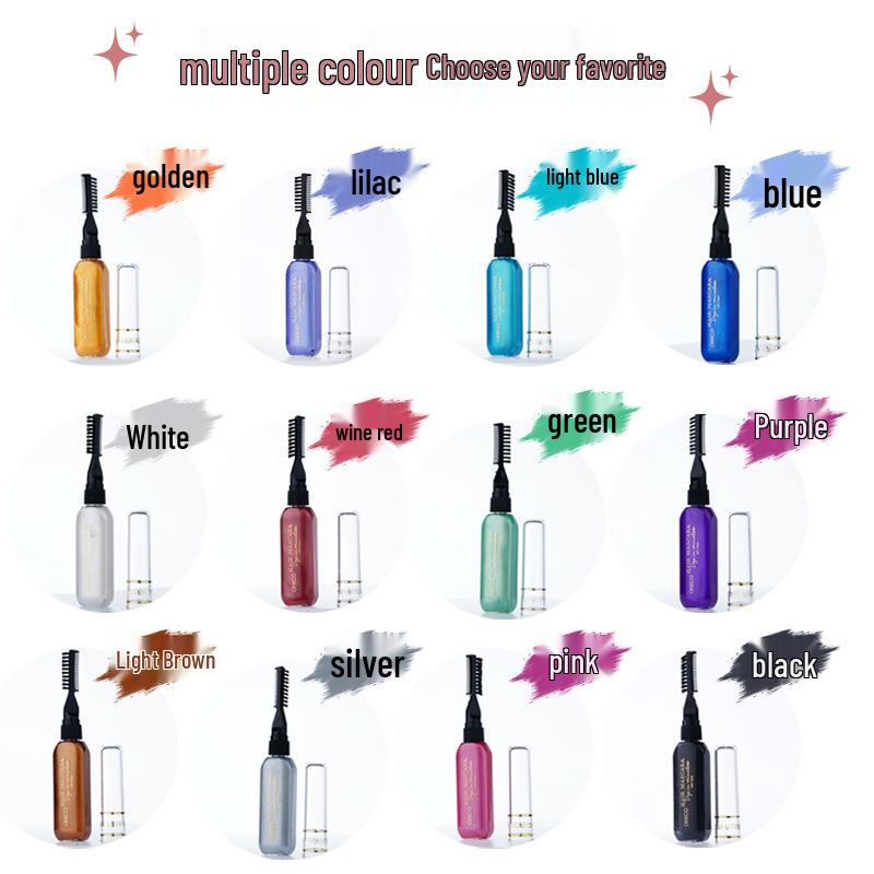 15-Color Washable Anime Hair Dye Pen for Hot Spot Hair Styling
