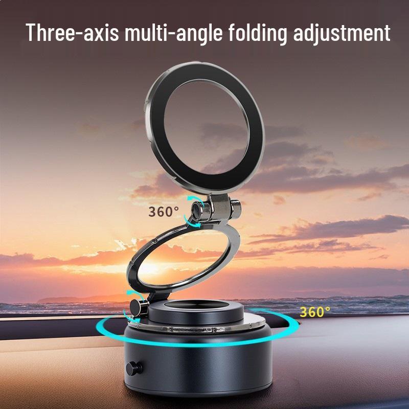 Magnetic Vacuum Phone Holder for Desktop, Wall, or Car Dashboard