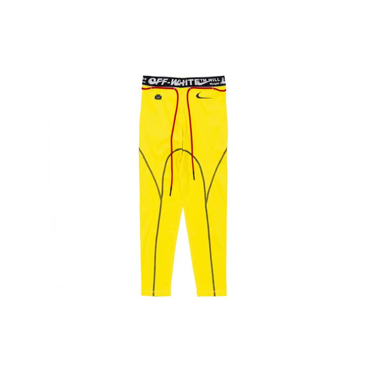 

New Nike Women s X Off White Pro Tights Opti Yellow CN5574-731 XS