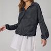 Women's Solid Colored Hooded Long Sleeved Jacket, Windbreaker, Sun Jacket, Outdoor Sports Jacket