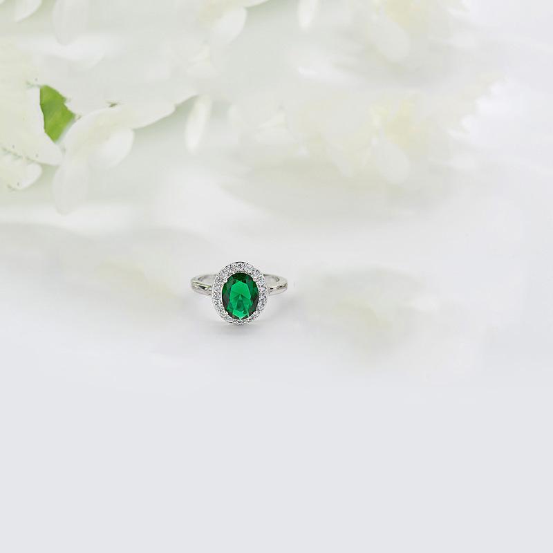 Elegant Pink Tourmaline & Zircon Oval Ring for Women