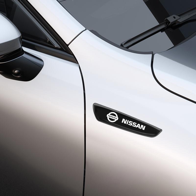 2 Pcs Car Sticker Designs Car Logo Badge Stickers for Nissan X-trail Qashqai Note Juke Sentra Patrol Leaf Car Stickers