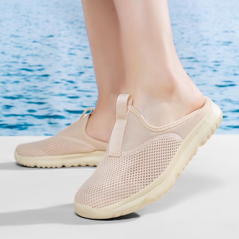 Fashion Men Slippers Summer Breathable Home Indoor Slippers Men Thick Bottom Slides Fashion Couple Walking Shoes Plus Size 36-48