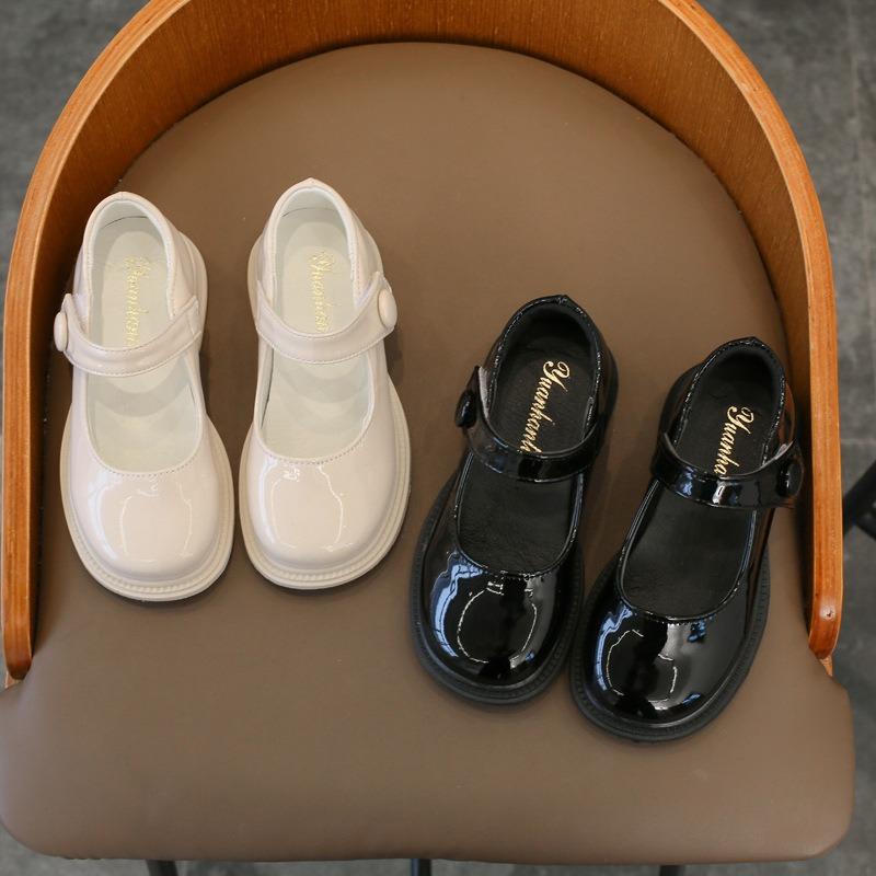 Girls', Princess Shoes, Soft Soled, Leather Shoes, Single Shoes, Black, Performance Shoes