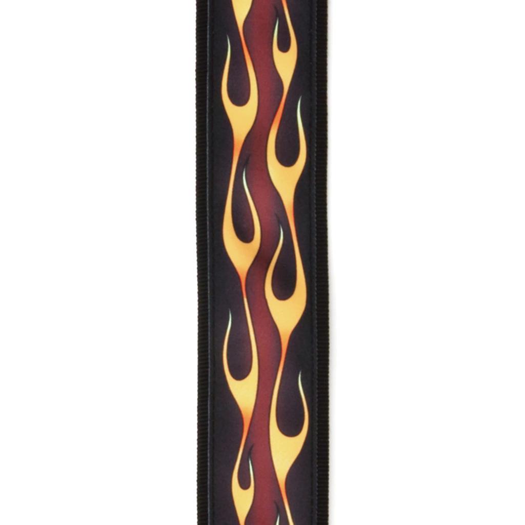 Woven Guitar Strap 50F09 Red Hot Rod Flame D'Addario