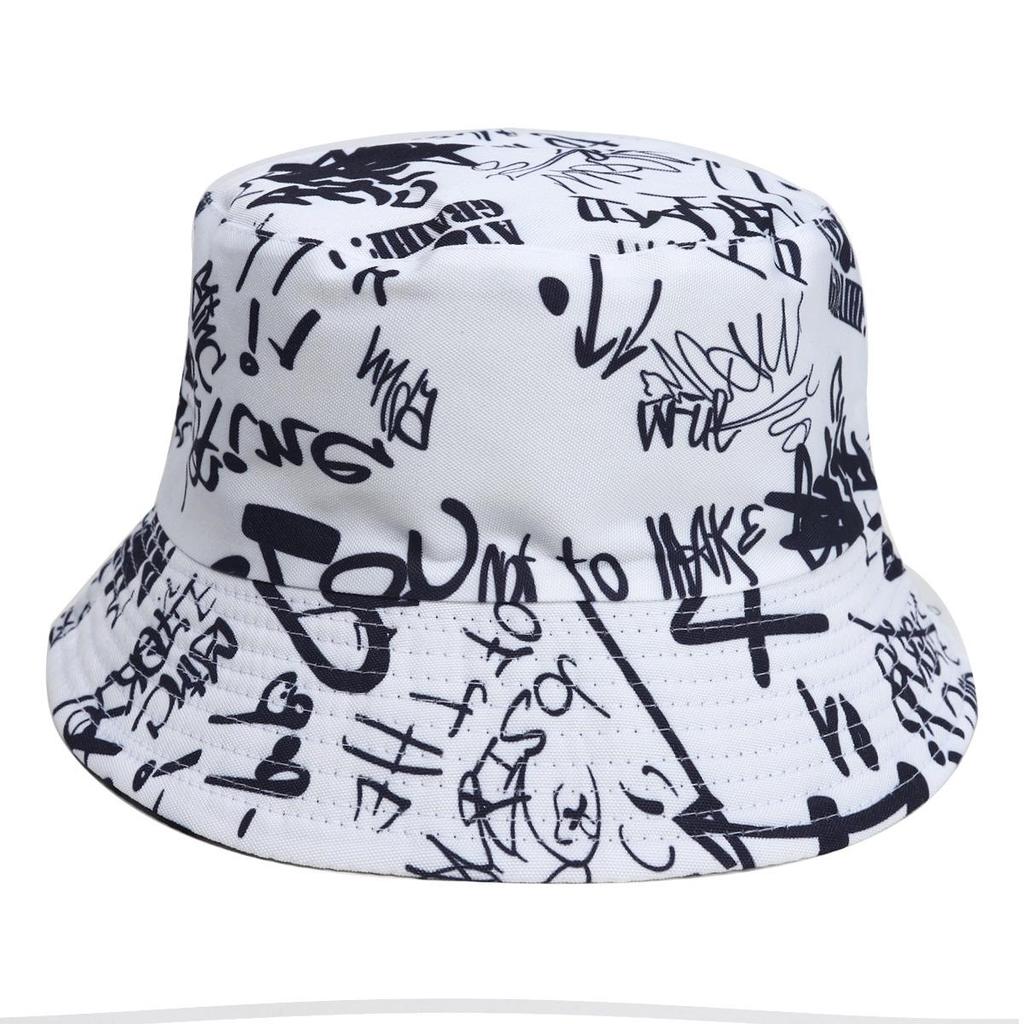 Unisex Double-Sided Bucket Hat - Spring/Summer Sun Protection, Colorful Tie-Dye Hip Hop Style