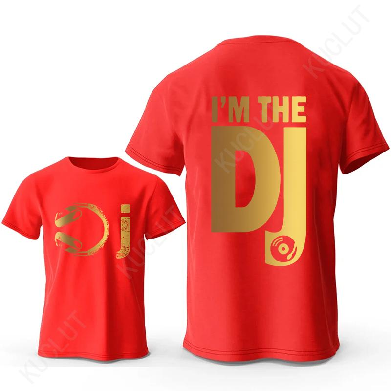 DJ Headphone Print T Shirts Turntablist Graphic Men Streetwear Short Sleeve Tees Recorded Music Gifts Tee T-shirt Male Clothing