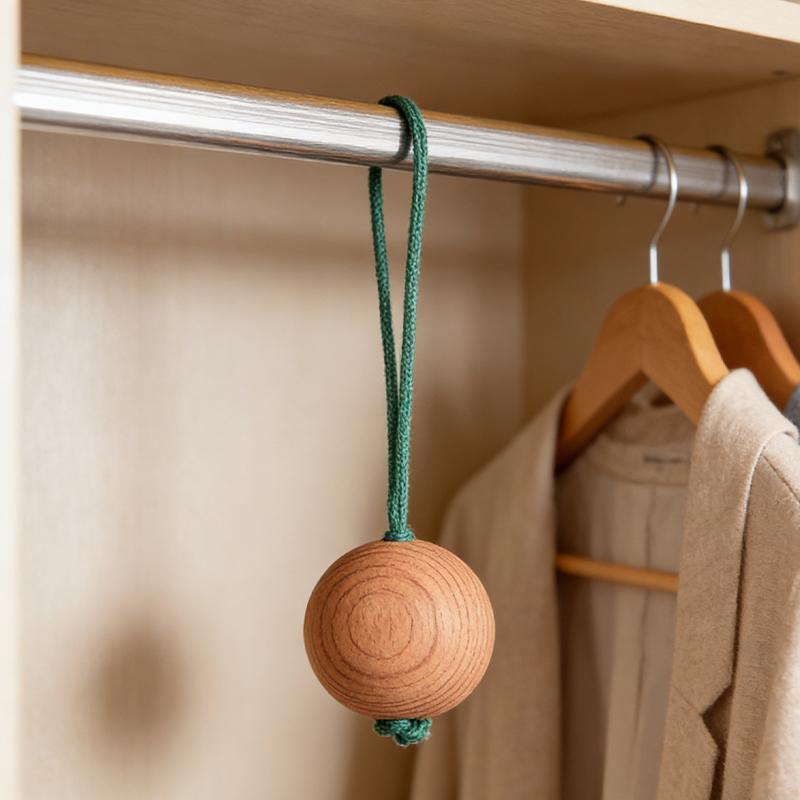 Cedarwood Balls For Home Decor Moisture-Proof Breathable Fragrance Accessories Wardrobe Cedarwood Beads 1Pc