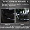 FASTCHE Front Fog Light Trim Cover for Tesla Model Y Eyebrow Spoiler Accessories Fog Lamp Frame Blade Trim Compatible with 2019 2020 2021 2022 2023