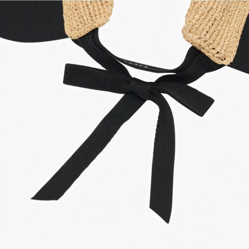 Helen Kaminski Rosalie Naturel Noir Visière Casquette de Soleil Chapeau50610