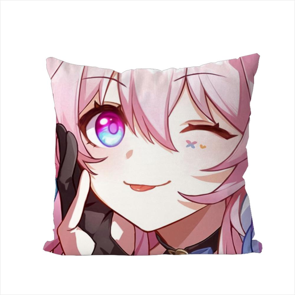 Honkai Star Rail Pillow Case For Car Sofa Decorative Home Doublesided Print Plush Square Throw Pillow Cushion Cover