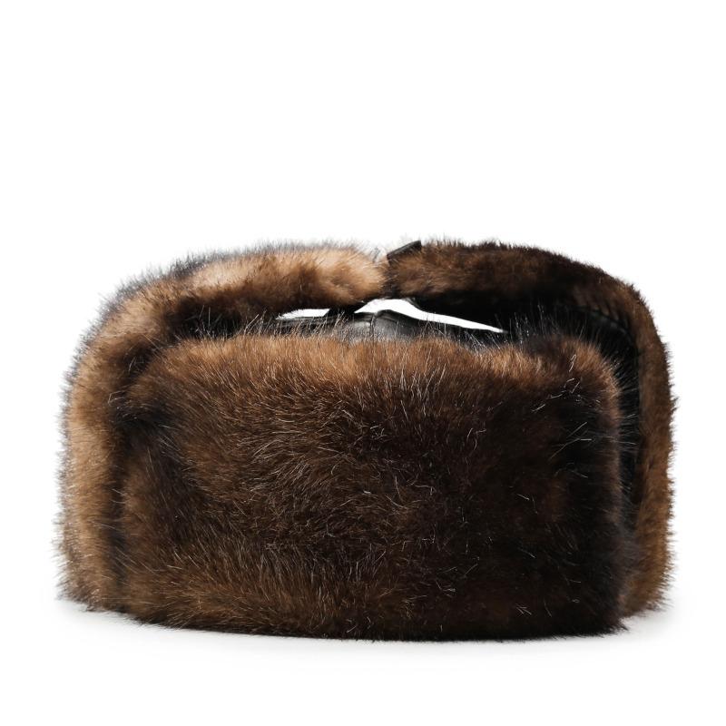 Hat Men's winter ear protection hat Windproof and cold proof Thickened warm imitation fox fur Prince landlord hat