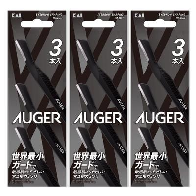 Auger Eyebrow Shaving 9 Razors Razors X Eyebrow GA0115 Razor, (3 3), Razor,