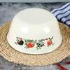 Zhishi Retro Floral Enamel Iron Bowl