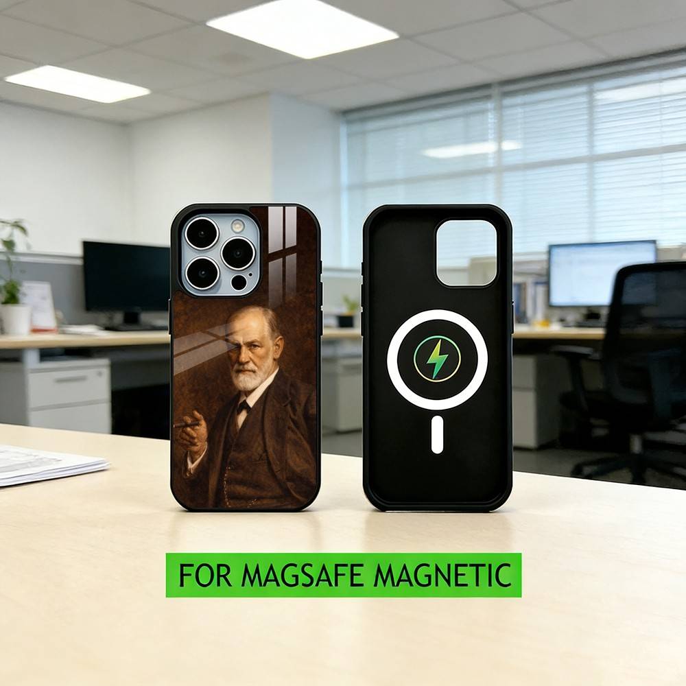 Sigmund Freud Psychoanalysis Phone Case For iPhone17,16,15,14,13,12,11 Plus,Pro Magnetic For Magsafe Wireless Charging iPhone11PROMAX