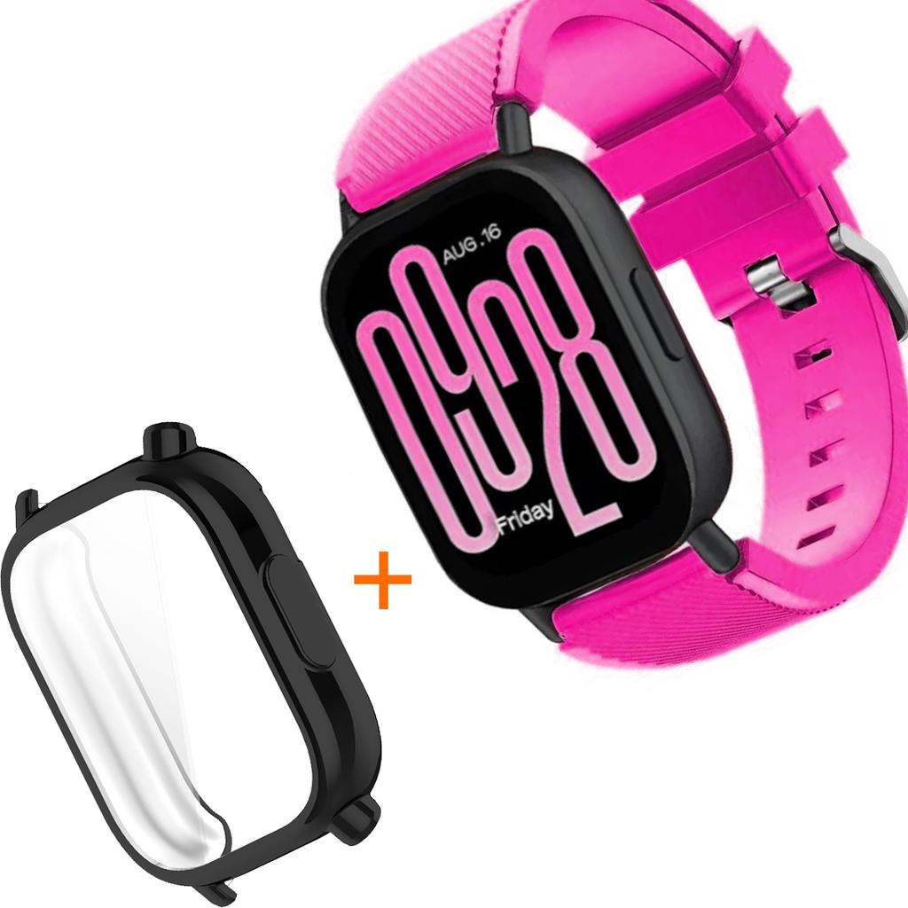 Silicone Strap With TPU Case For Xiaomi Redmi Watch 5 Active Lite Smart Watch Wrist Band And Case For Redmi Watch 5 Active Lite
