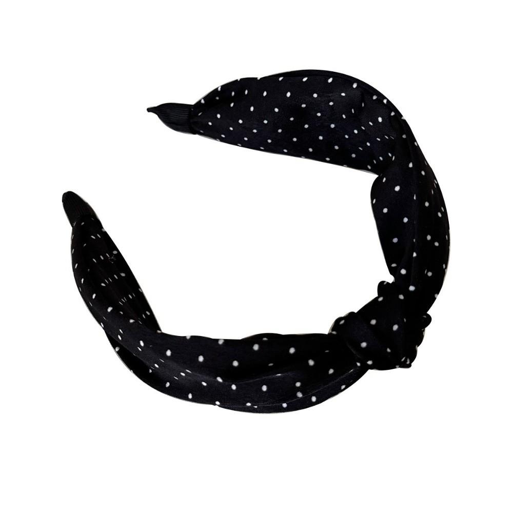 Padding Construction Top Knot Hair Hoop Polka Dot Pattern Hair Accessories For Women