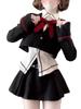 Set for Top and Bottom Mini School Academy Long XL [MODKOKU] Idol-style 5-piece Women Set, Coat, Blouse, Skirt, Ribbon, Lolita, Gothic, Subculture,