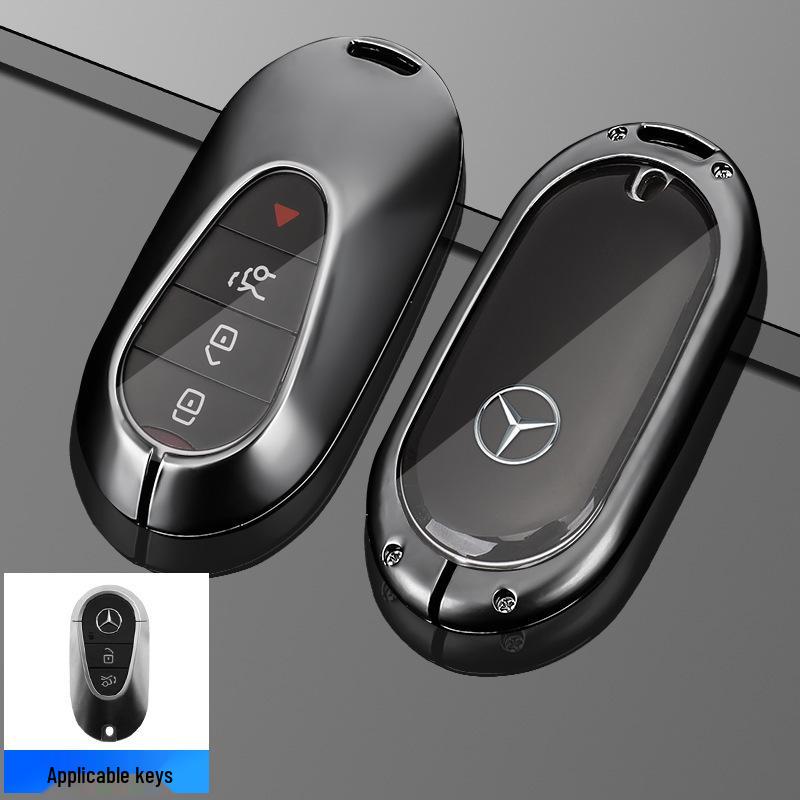 Étui de clé Mercedes-Benz: Compatible avec Classe C (C180L, C200L, C260L), Classe E (E200L), GLC (GLC260), Classe S (S320L) modèles.