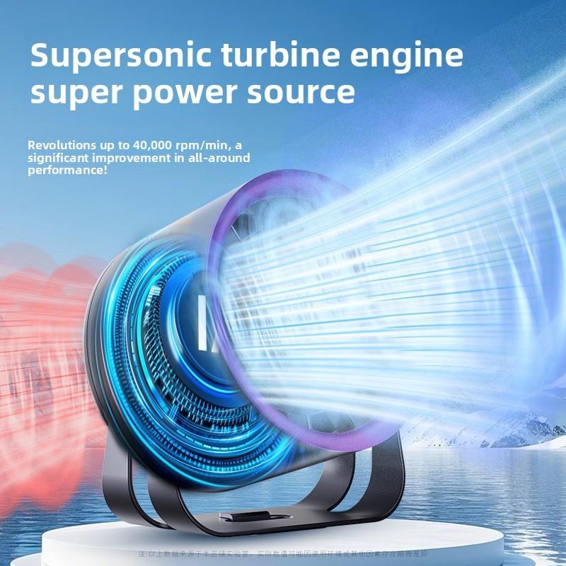 Desktop Fan Rechargeable Quiet Office Usb Cooling Fan With 5speed Settings For Home Use