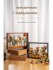 Modern Minimalist DIY Preserved Flower Mirror Frame - Decorative Hollow Picture and Dry Flower Display Stand