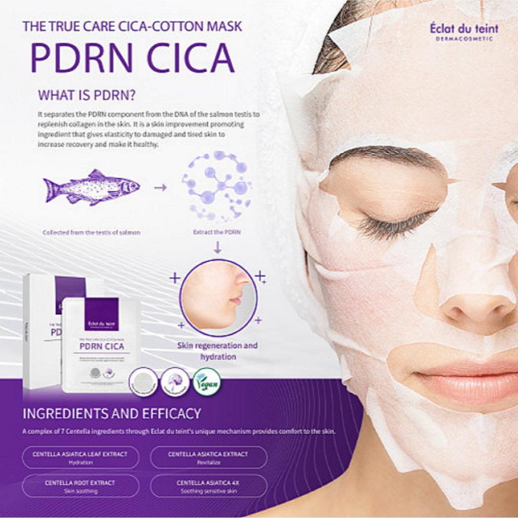 Eclat Du Teint THE TRUE CARE CICA - COTTON MASK 30g 5ea