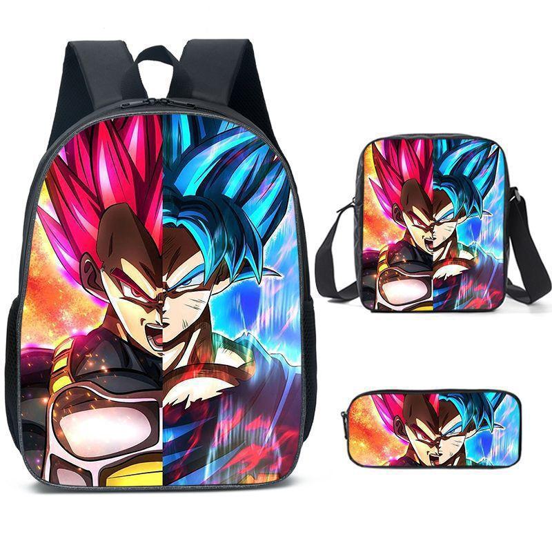 Dragon Ball Student School Bag Cartoon Dragon Ball Super Children'S Backpack, Satchel Pencil Case