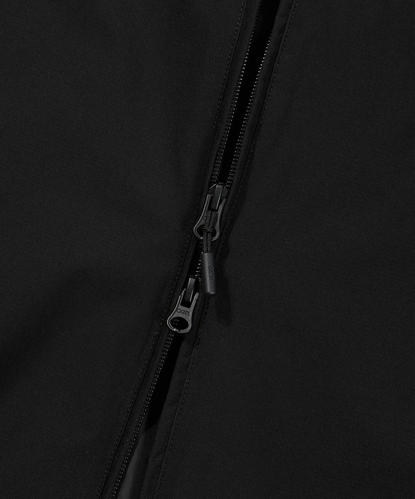Cgp Contrast Tech Collar Short Jacket_Black