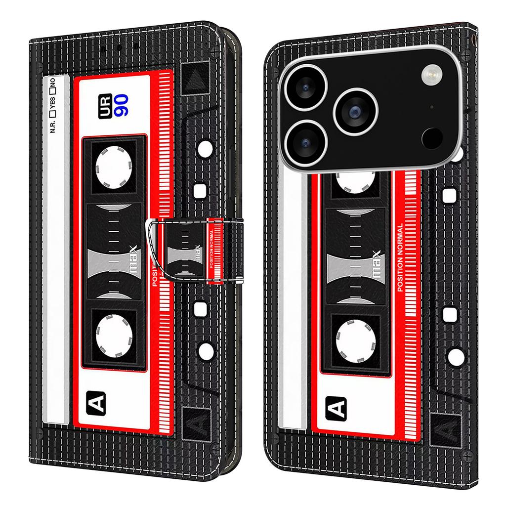 For iPhone 17 Pro Max Wallet Case Pattern Printing Stand Leather Flip Phone Cover