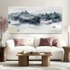 Abstract Mount Watercolor Mountains Poster Canvas Painting Impressionism Wall Art Picture Living Room Home Decor