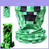 Elegante Cobertura Facial Creeper Minecraft Gola Cachecol Para Conforto e Proteção Máximos