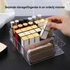 7 Grids Makeup Organizer Tray Storage Holder Large Capacity Transparent Design Multipurpose Eyeshadow Palette Makeup Holder