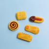 100pcs Kawaii Cartoon Chocolate Cookies Flatback Resin Cabochon SImulation Mini Food Scrapbooking Doll House DIY Craft