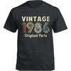 Cotton Summer Teenagers T Shirt Vintage 1986 Original Parts Short Sleeve Workout Oneck Top Tees Men Cotton Tshirt Fashion Tops