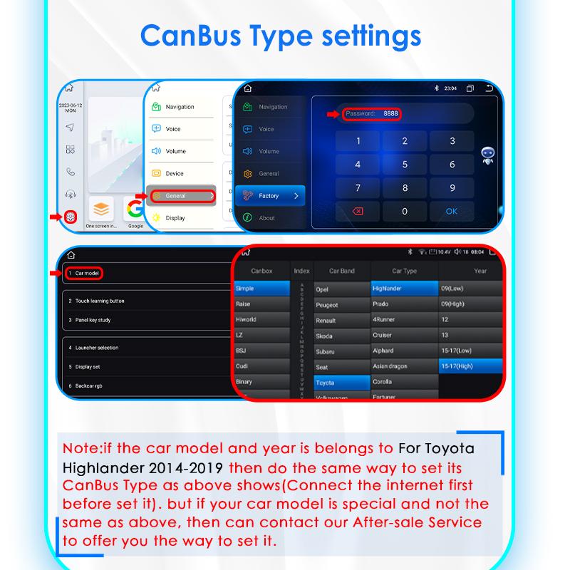 Hizpo Snapdragon Intelligent Screen Car Radio for Toyota Highlander 2014 2015 2016 2017 2018 2019 Wireless Carplay Multimedia Android Auto Qualcomm