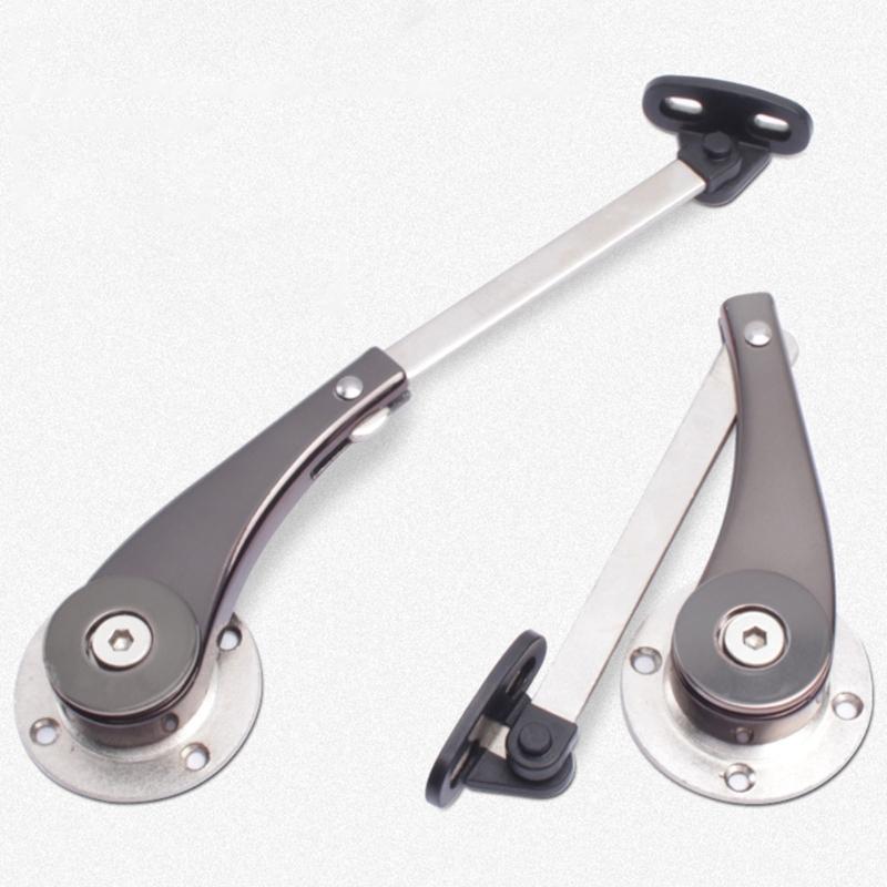 Heavy Duty Cabinet Door Lift Support with Quiet Operation Metal Hydraulic Hinge for Wardrobe Overhead Hinge Mechanism