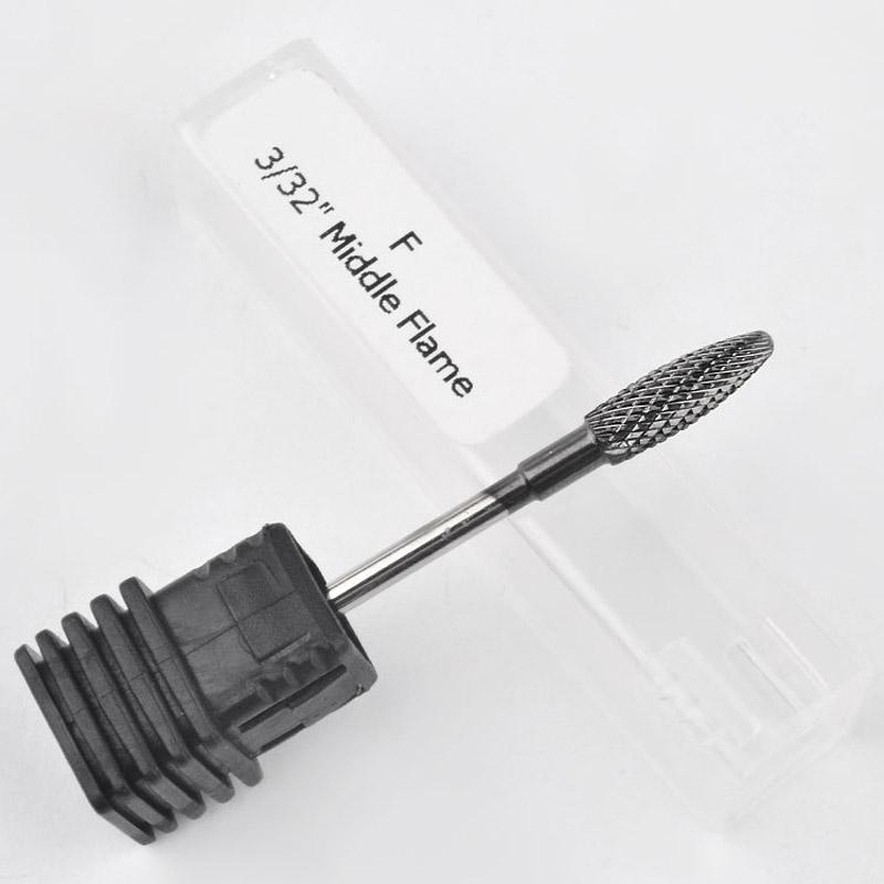Nail Drill Bits Milling Cutter For Manicure Rotate Black Tungsten Steel Mill Burr Nail Cutter Manicure Pedicure Machine Drill Bit Accessories