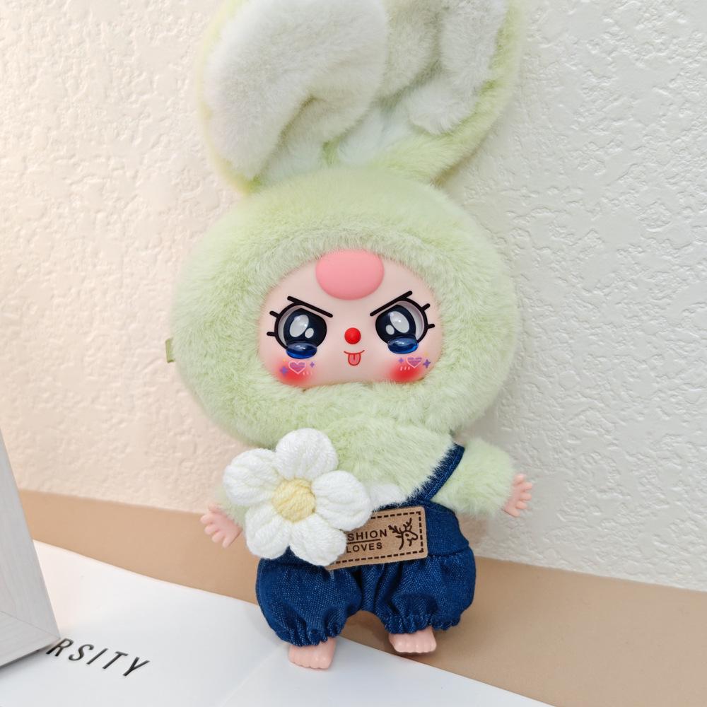 Macaron Little Rabbit Doll Clothes: Cute Pendant, Outfit for 3-Year-Old, Blind Box Edition