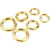 304 Titanium Gold Plated Stainless Steel Split Lock and Flat Washer Shim (Sizes: M2-M10)
