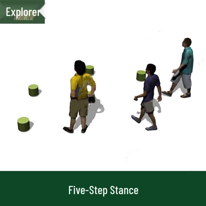 TancZongZhe High Mountain Obstacle Training Five-Step Pile