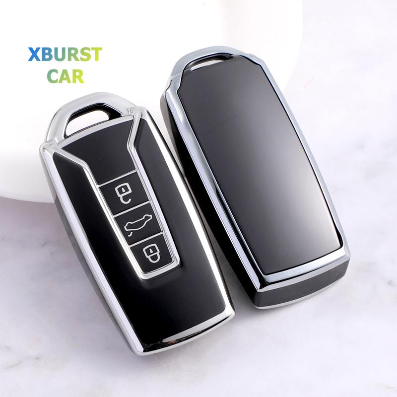 Auto Shell Fob Protector Bag Holder For Vw Volkswagen Touareg El - Tpu Remote Key Case Cover Accessories