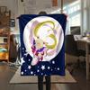 Sailor Moon Sailor Moon pattern Flannel Blanket, High quality Comfortable for All Seasons, Home Decor, Warmth and Comfort, Perfect for Gifts.