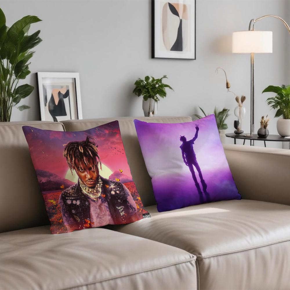 Rapper J-Juice W-WRLD povlak na polštář Oboustranně potištěný Polyesterový povlak na polštář Vzor Dekorativní zip Povlak na polštář