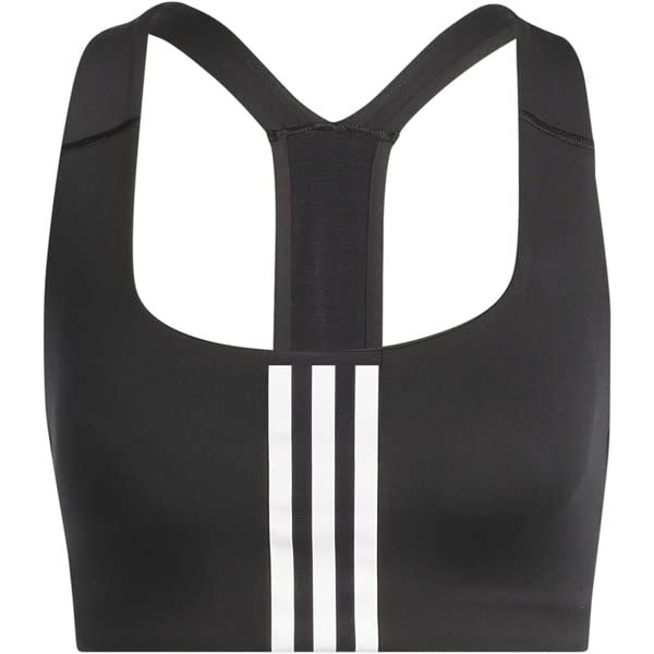 Adidas Sports Bra Powerimpact Training Medium Support Bra VW600 JLB Women's Black/White (HE9063)