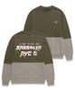 VANNWORKS Color Block Nyc Sweatshirt_Khaki (Vnagts402)