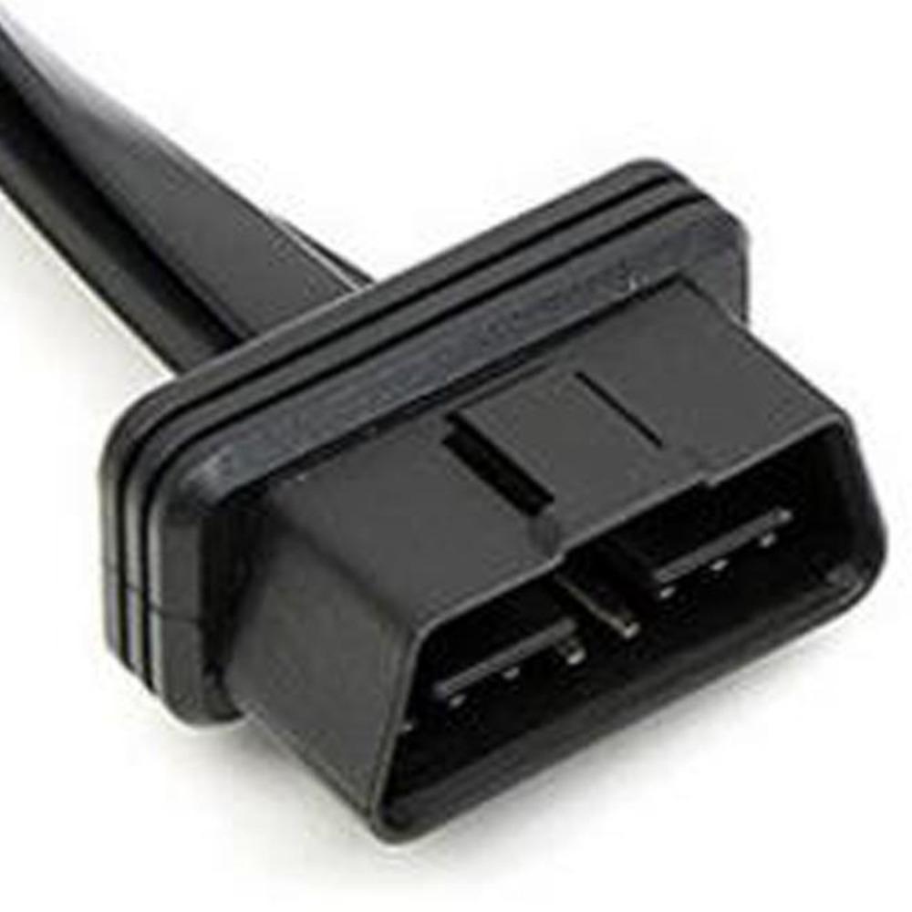 OBD2 Y Splitter 1 In 2 Extension Cable Ultra-thin Elbow Noodles Cable Diagnostic Connector Cable Cord With Switch