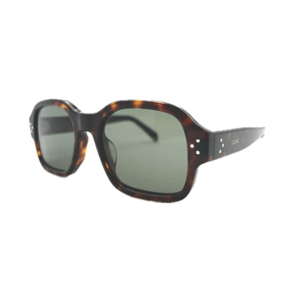 Celine Solid Lens Acetate Irregular Shape Sunglasses Unisex Sunglasses Brown CL40266U52N
