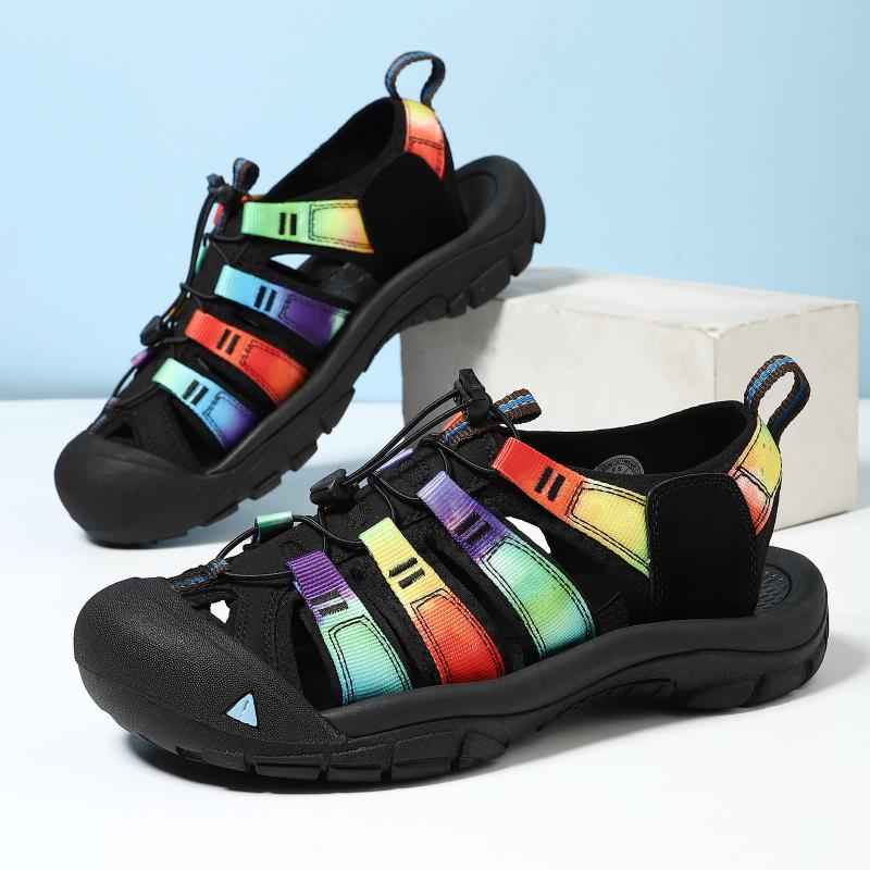 Women Mesh Sandals Summer Classic Men's Outdoor Sandals Soft Comfortable Beach Sandals Slippers Men Shoes Large Size 36-46