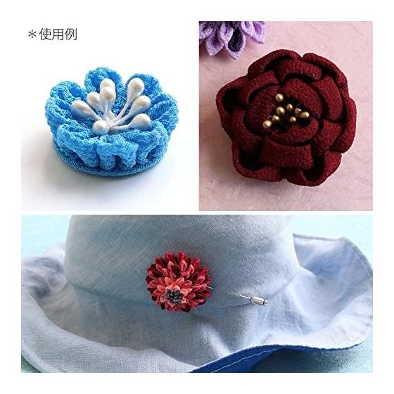 Nippon Chuko Tsumami Zaiku Flower Stamens, White, Approx. 4.5cm Long, 1mm Bead, Approx. 144 Pcs, S54-16, Japanese Craft Tsumami Zaiku